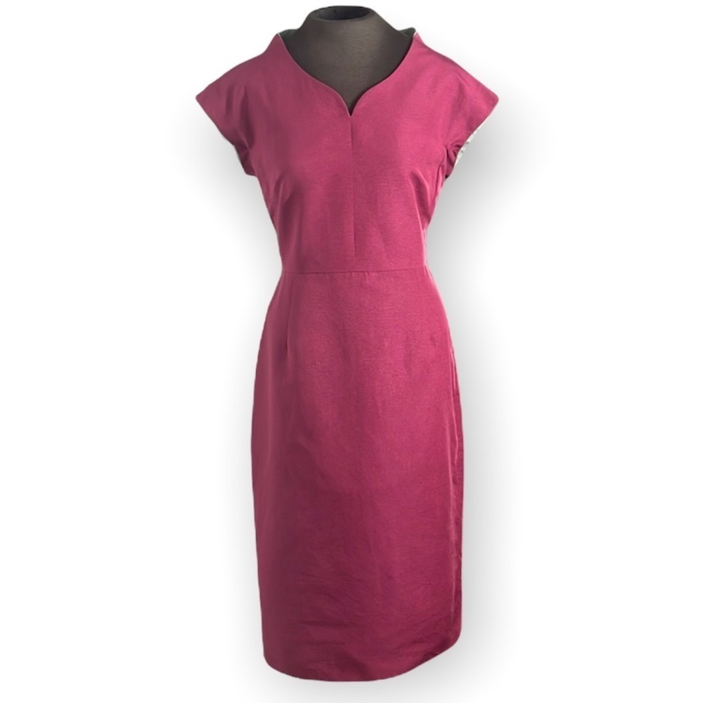 J. Peterman beautiful midi silk blend dress Size: 12